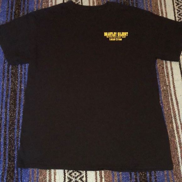 Brantley Gilbert 2017 Concert Tour Crew Tee Shirt - Picture 2 of 12